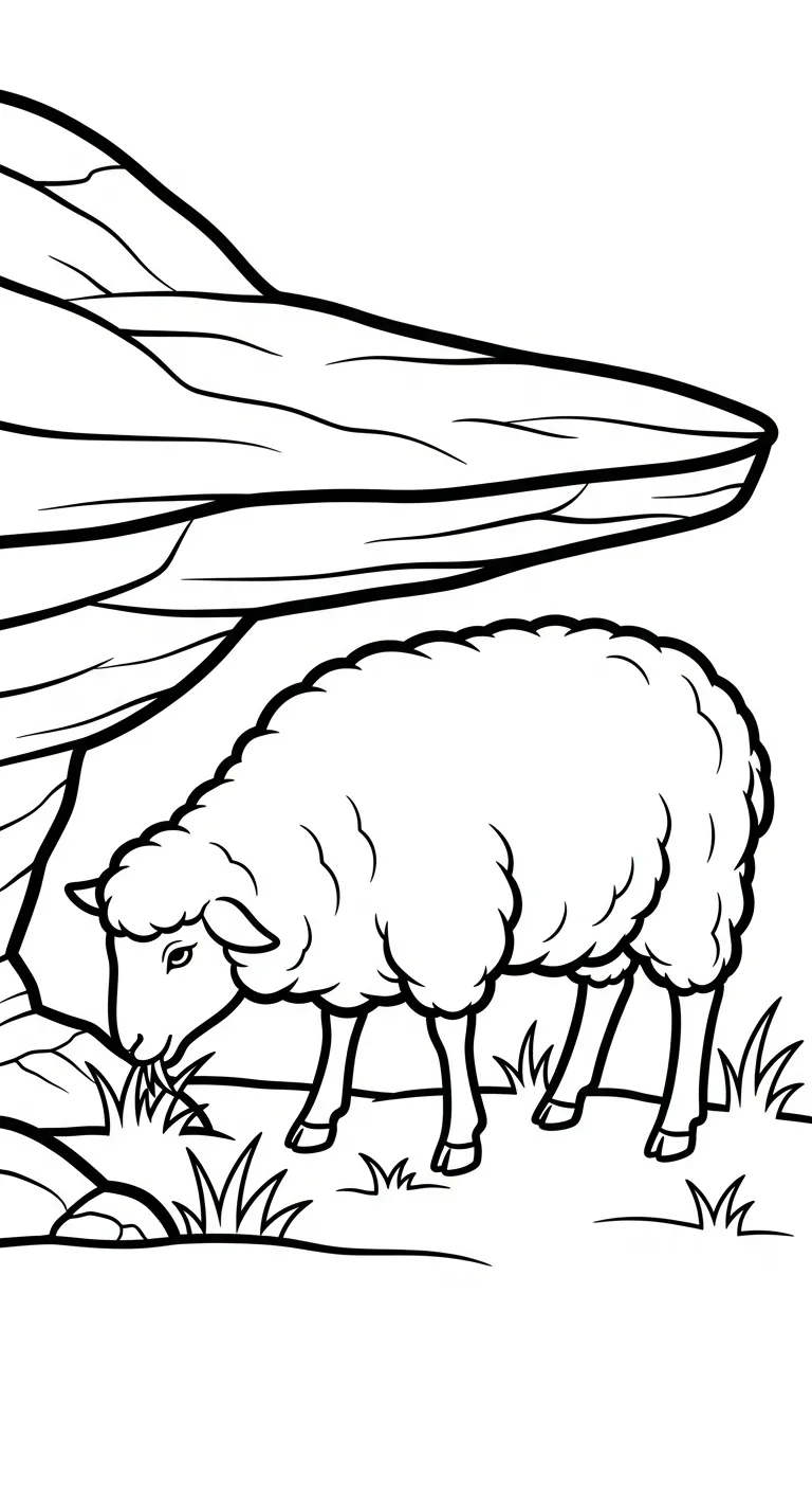 tranh tô màu Cừu in ngay