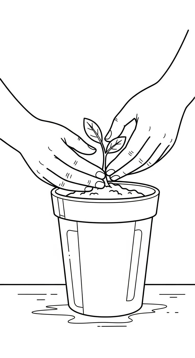 hình tô màu Tranh Tô Màu Đôi Bàn Tay rõ nét