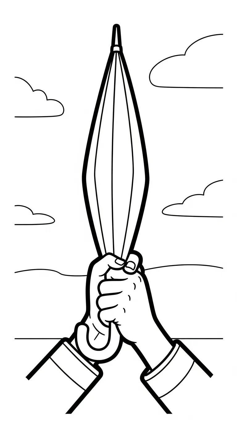 hình tô màu Tranh Tô Màu Đôi Bàn Tay cho bé 4 tuổi