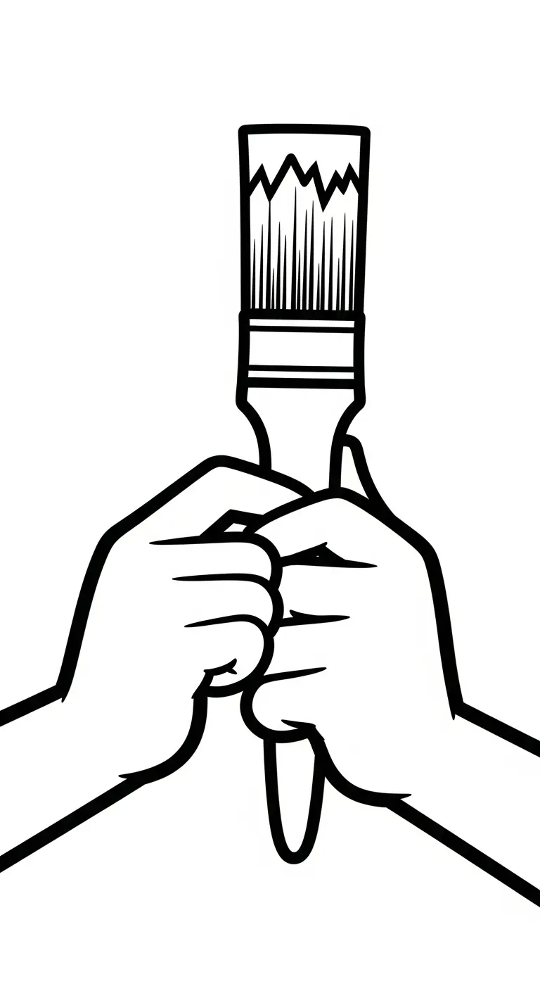 hình tô màu Tranh Tô Màu Đôi Bàn Tay tập tô 1