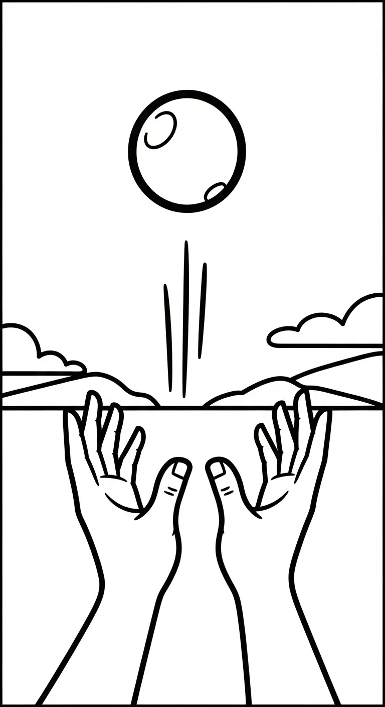 tải hình tô màu Tranh Tô Màu Đôi Bàn Tay cho bé 3 tuổi