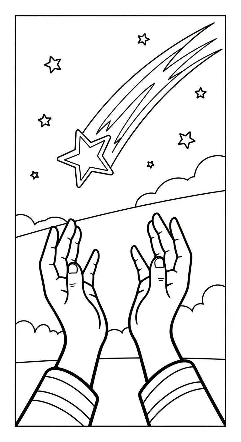 in tranh tô màu Tranh Tô Màu Đôi Bàn Tay khổ A4