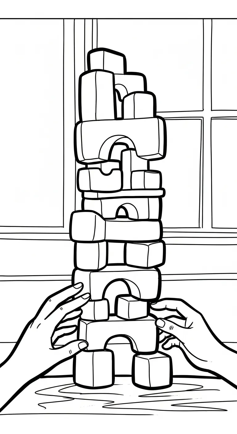 tranh tô màu Tranh Tô Màu Đôi Bàn Tay cho bé