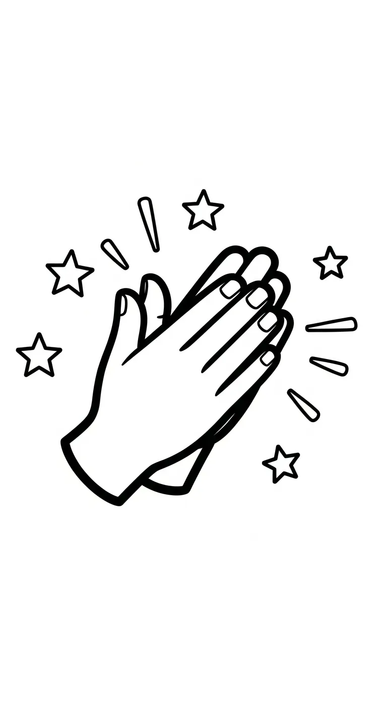 hình tô màu Tranh Tô Màu Đôi Bàn Tay cho bé 8 tuổi miễn phí