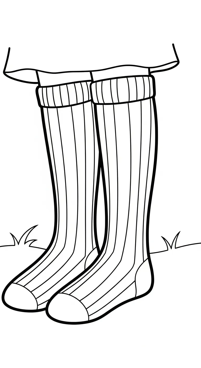 in hình tô màu Tranh Tô Màu Đôi Tất