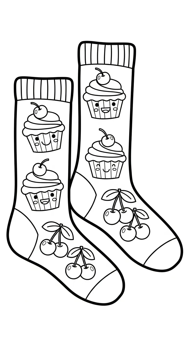 tải file tranh tô màu Tranh Tô Màu Đôi Tất