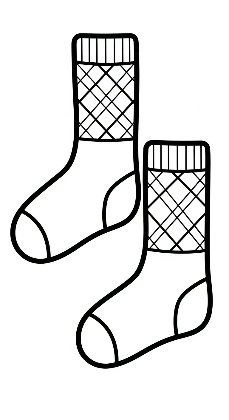 tải hình tô màu Tranh Tô Màu Đôi Tất pdf