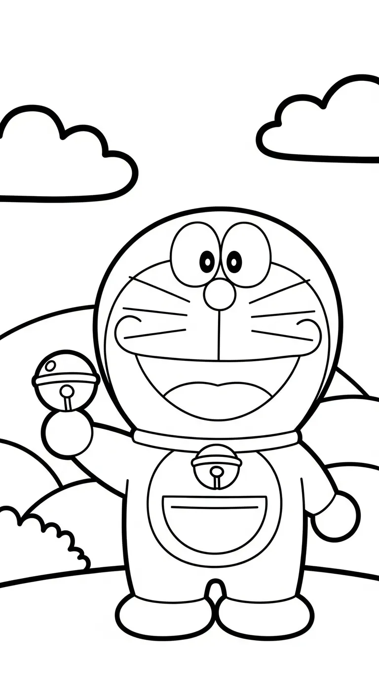 tải hình tô màu Tranh Tô Màu Doremon không mất tiền