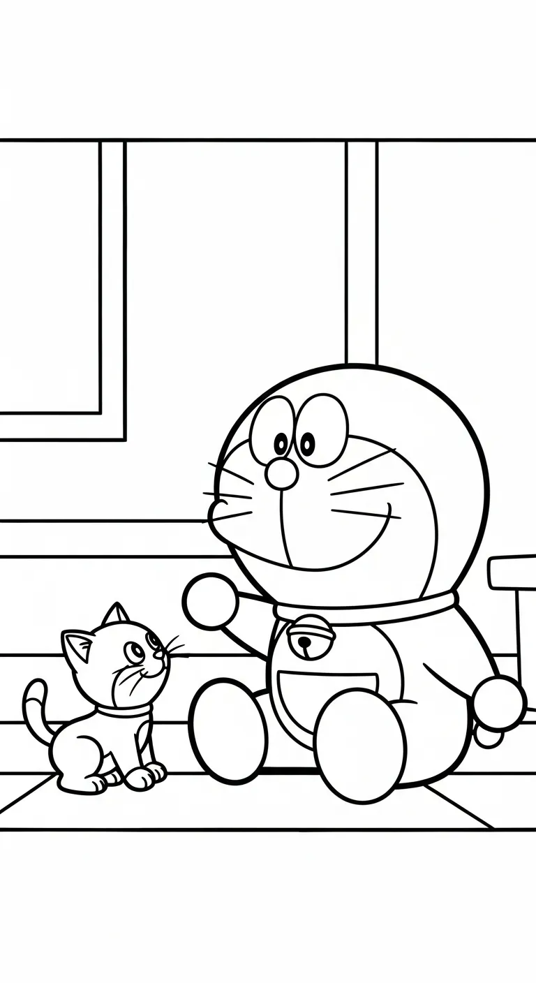 tải hình tô màu Tranh Tô Màu Doremon