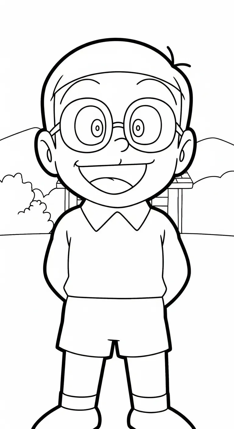 tải hình tô màu Tranh Tô Màu Doremon chất lượng cao