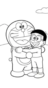 in hình tô màu Tranh Tô Màu Doremon