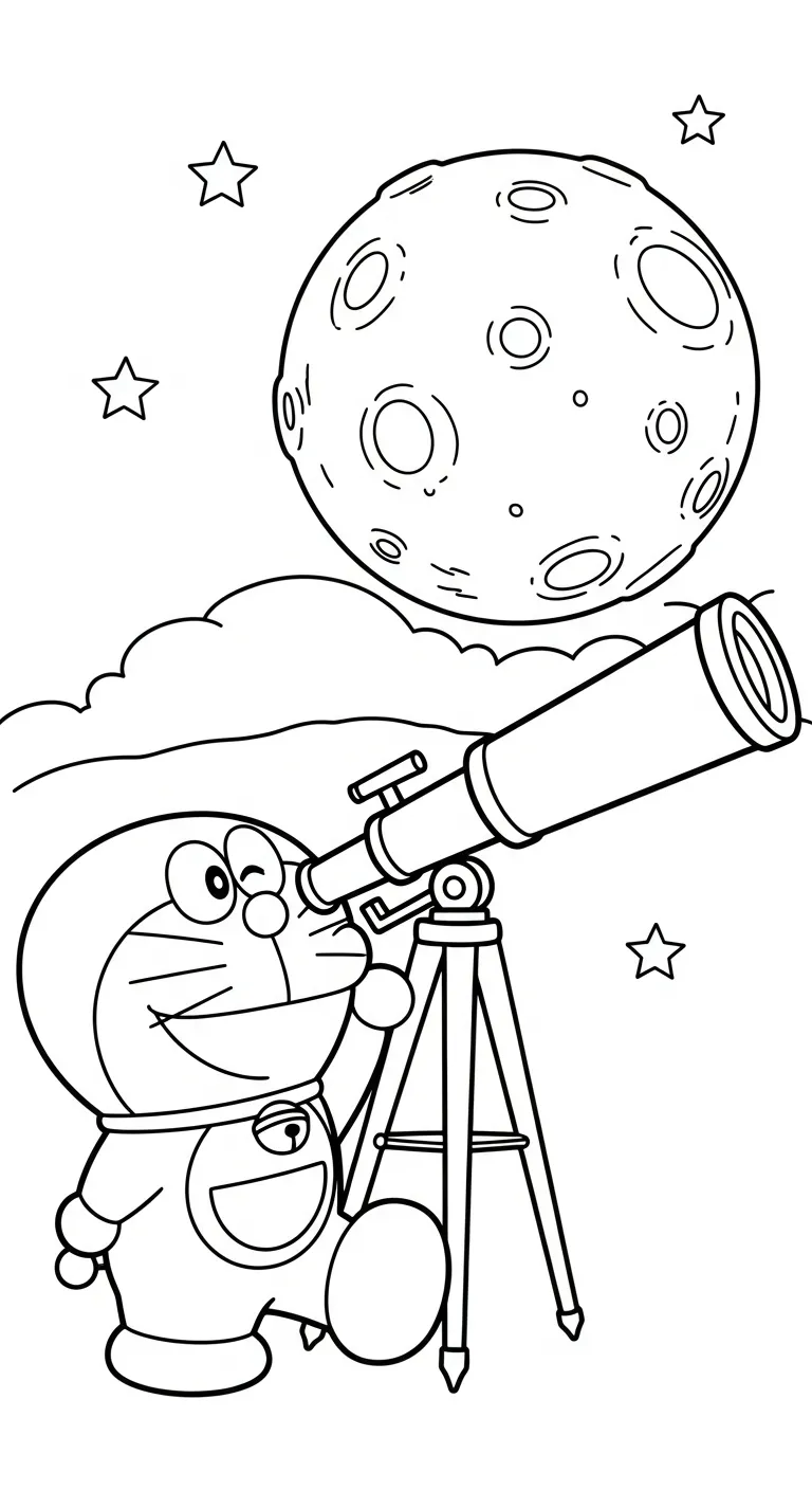 hình tô màu Tranh Tô Màu Doremon tập tô