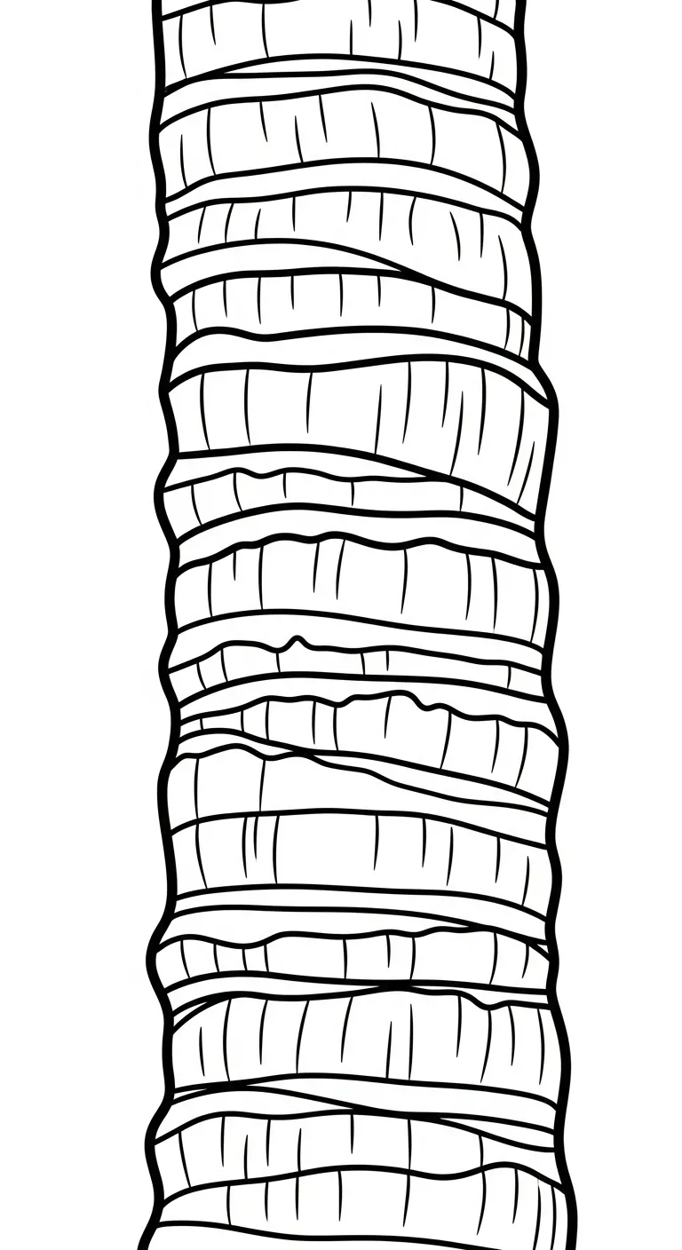 in hình tô màu Dừa cho bé 6 tuổi