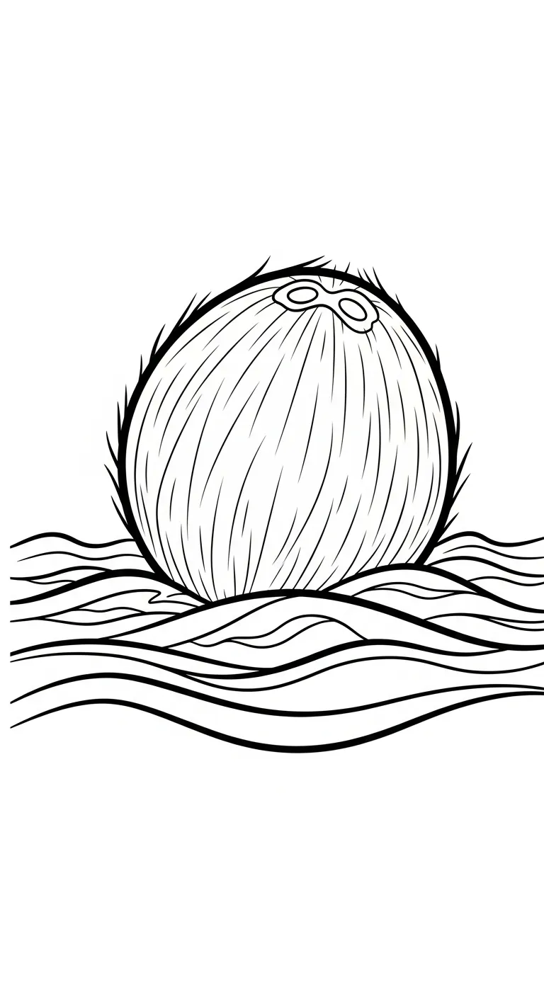 tải tranh tô màu Dừa