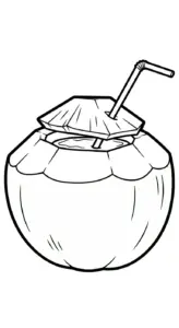 tranh tô màu Dừa pdf