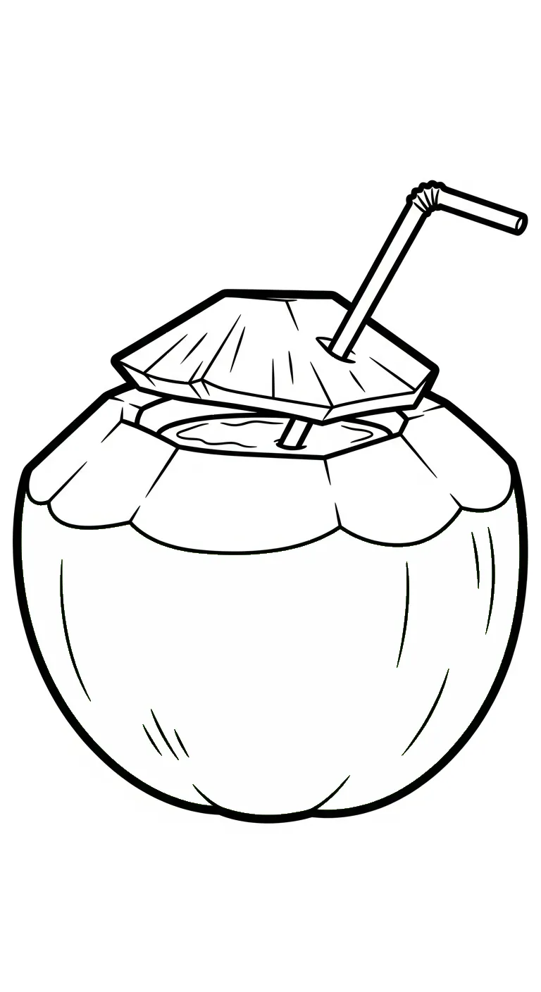 tranh tô màu Dừa pdf 1