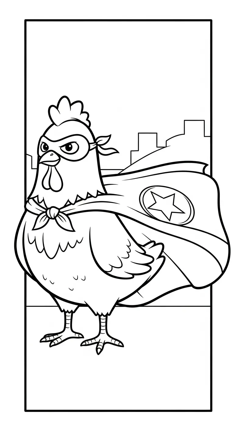 in tranh tô màu Tranh Tô Màu Gà cho bé 8 tuổi