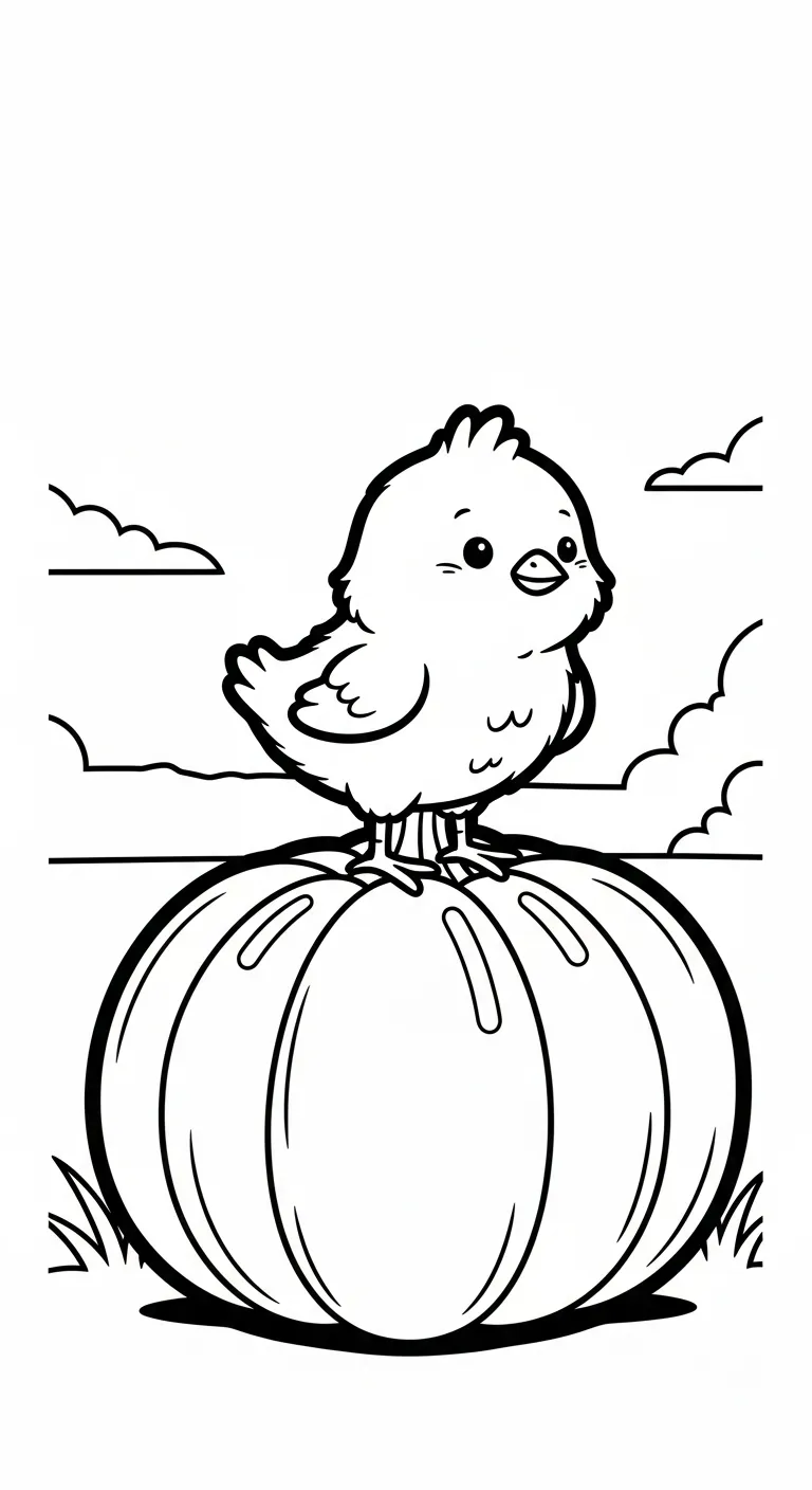 tranh tô màu Tranh Tô Màu Gà cho bé 4 tuổi miễn phí