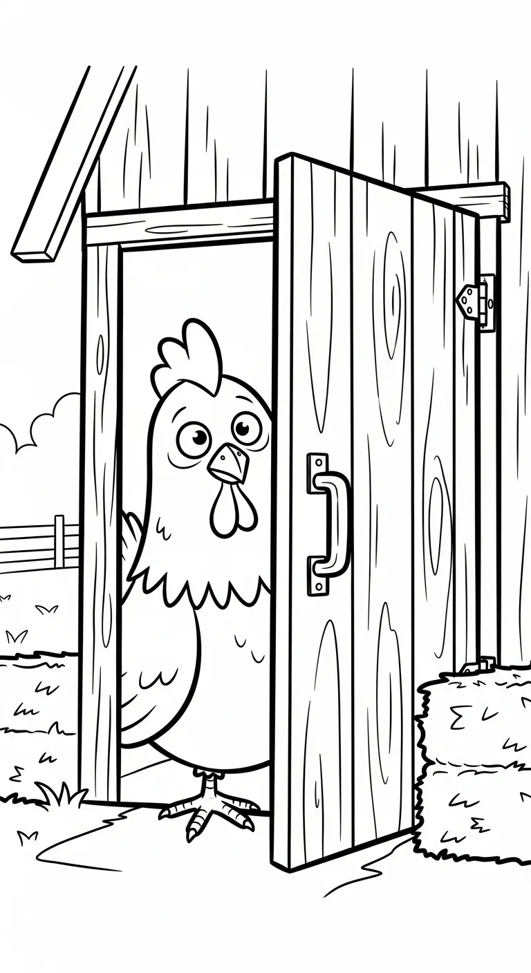 tranh tô màu Tranh Tô Màu Gà cho bé 4 tuổi