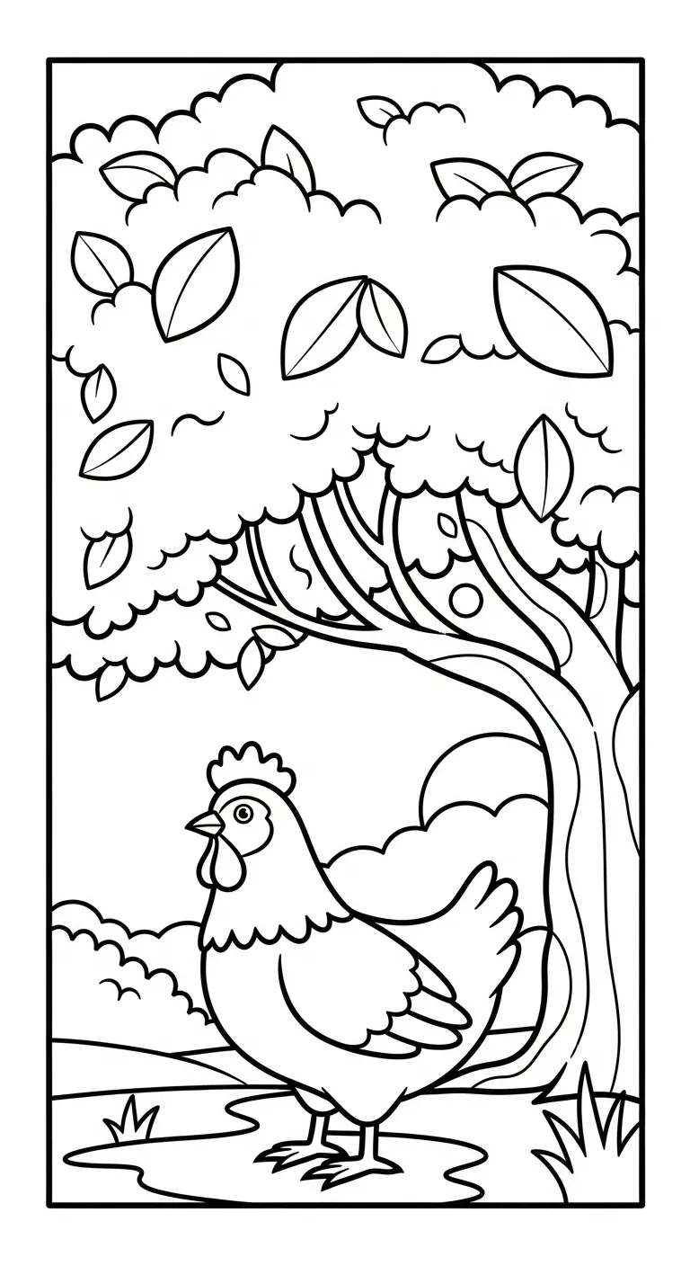 tải tranh tô màu Tranh Tô Màu Gà pdf