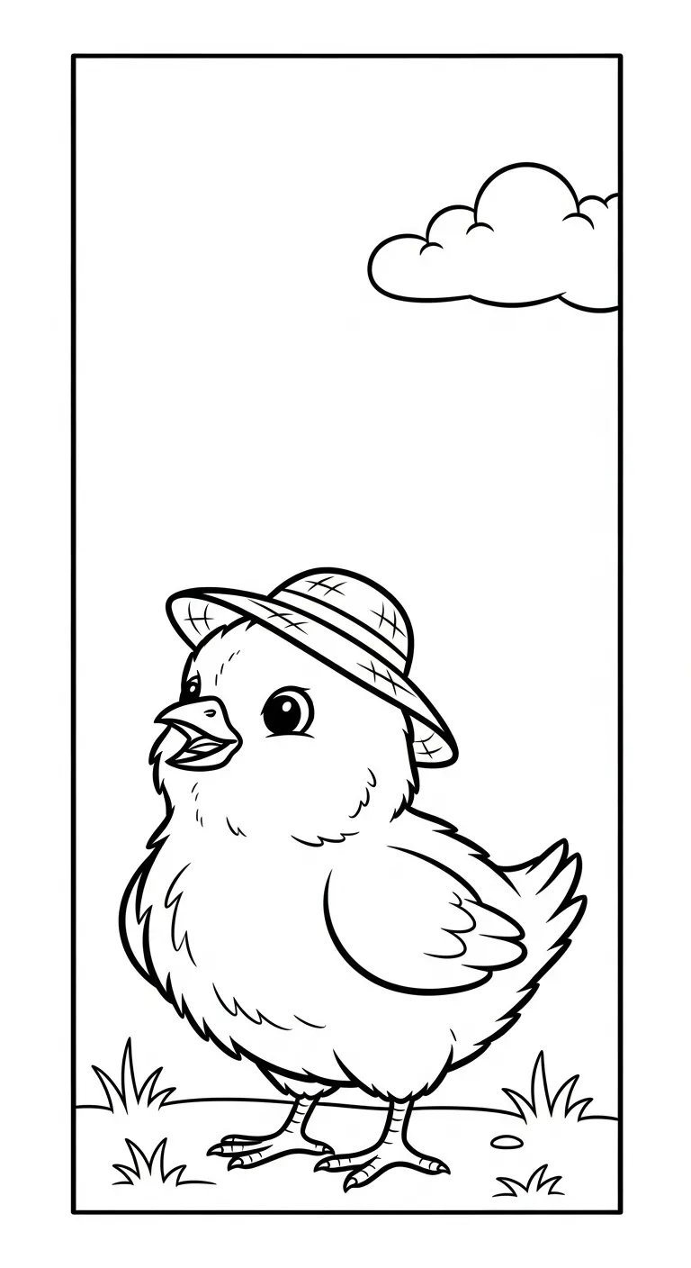 hình tô màu Tranh Tô Màu Gà rõ nét