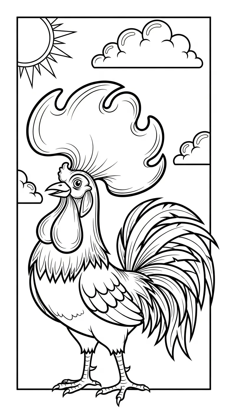 tải hình tô màu Tranh Tô Màu Gà không mất tiền