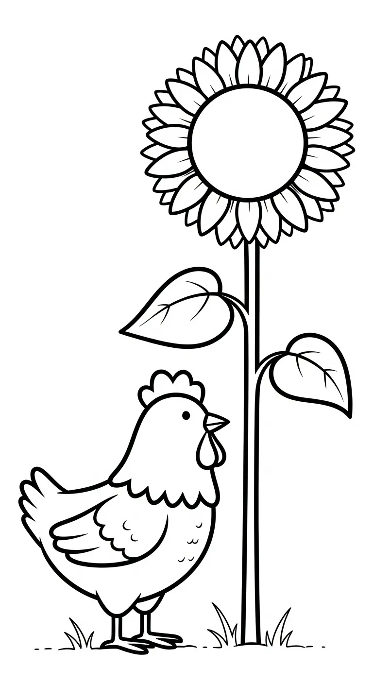 tranh tô màu Tranh Tô Màu Gà pdf 1