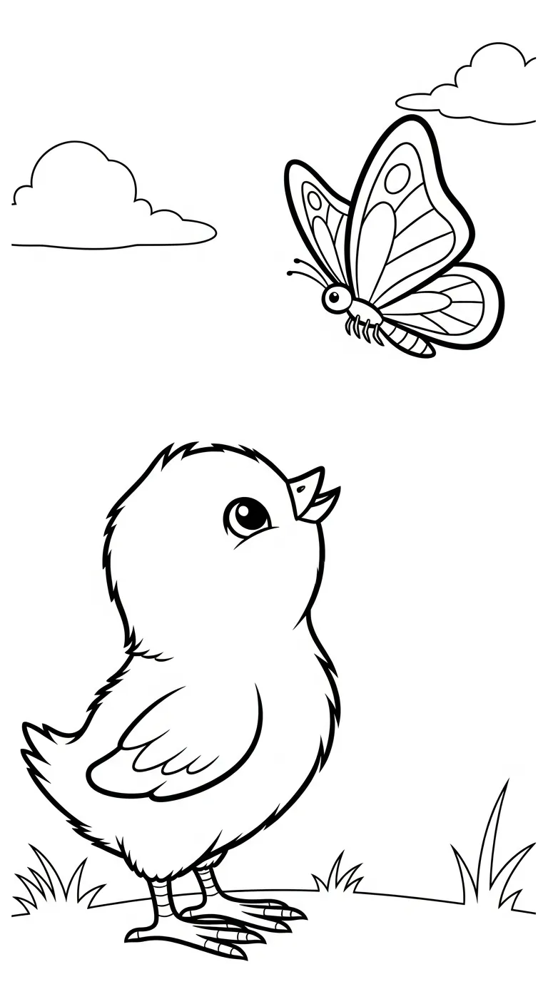 tranh tô màu Tranh Tô Màu Gà cho bé tải về