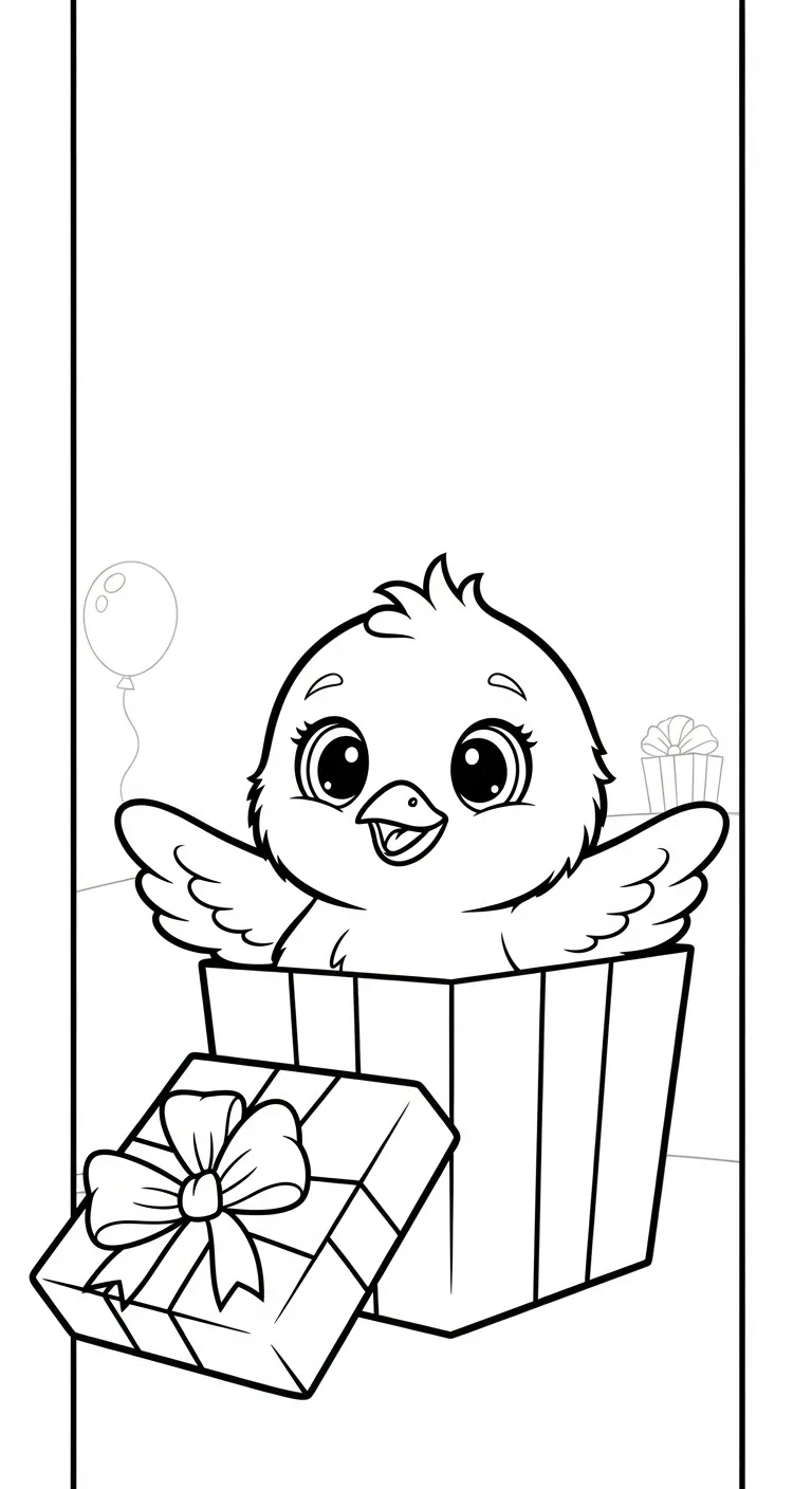 tranh tô màu Tranh Tô Màu Gà cho bé tải về 1