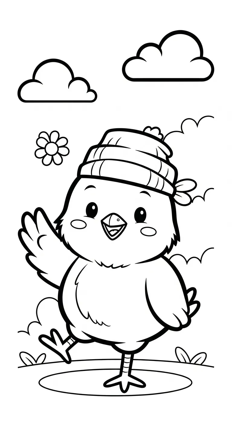 in tranh tô màu Tranh Tô Màu Gà miễn phí