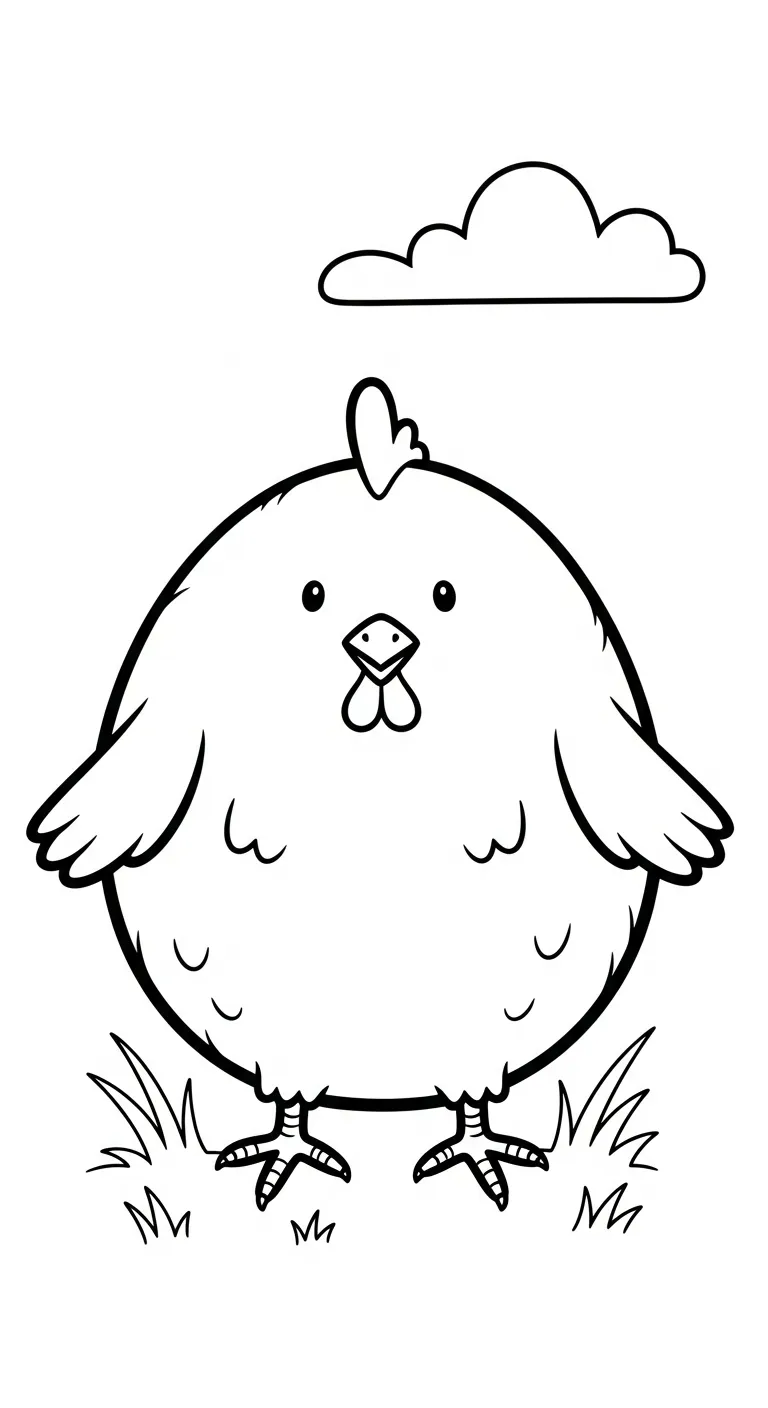 tranh tô màu Tranh Tô Màu Gà tập tô