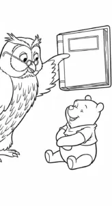 tranh tô màu Gấu Pooh rõ nét