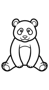 tải hình tô màu Gấu Trúc cho bé 3 tuổi