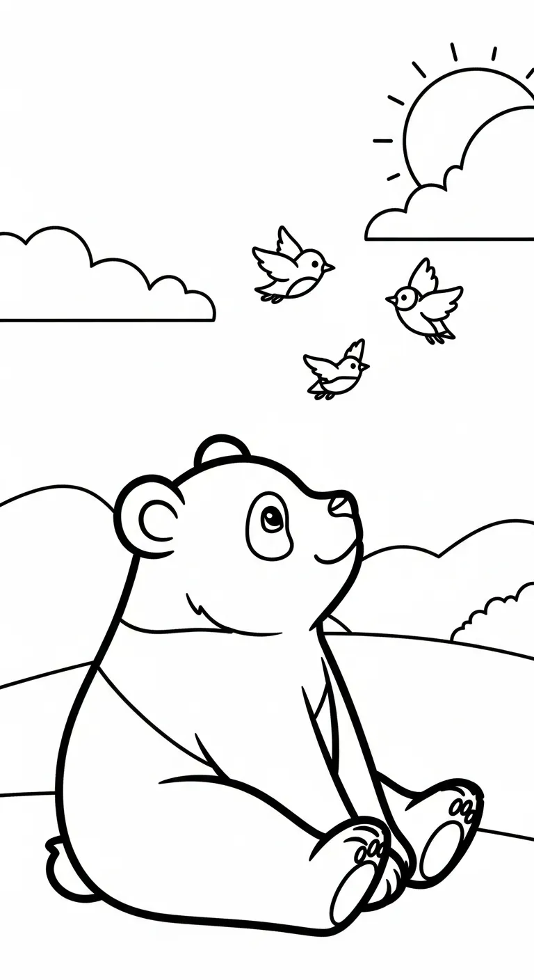 tải tranh tô màu Gấu Trúc chất lượng cao