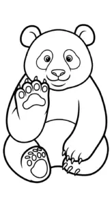 hình tô màu Gấu Trúc miễn phí