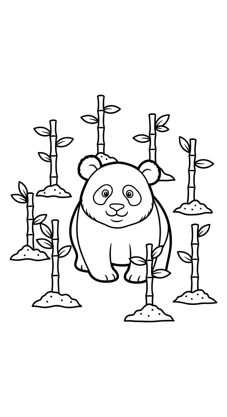 tải hình tô màu Gấu Trúc cho bé 6 tuổi