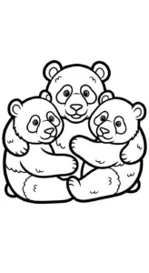 hình tô màu Gấu Trúc cho bé 7-8 tuổi