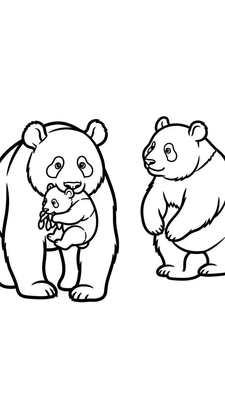 in tranh tô màu Gấu Trúc cho bé 8 tuổi