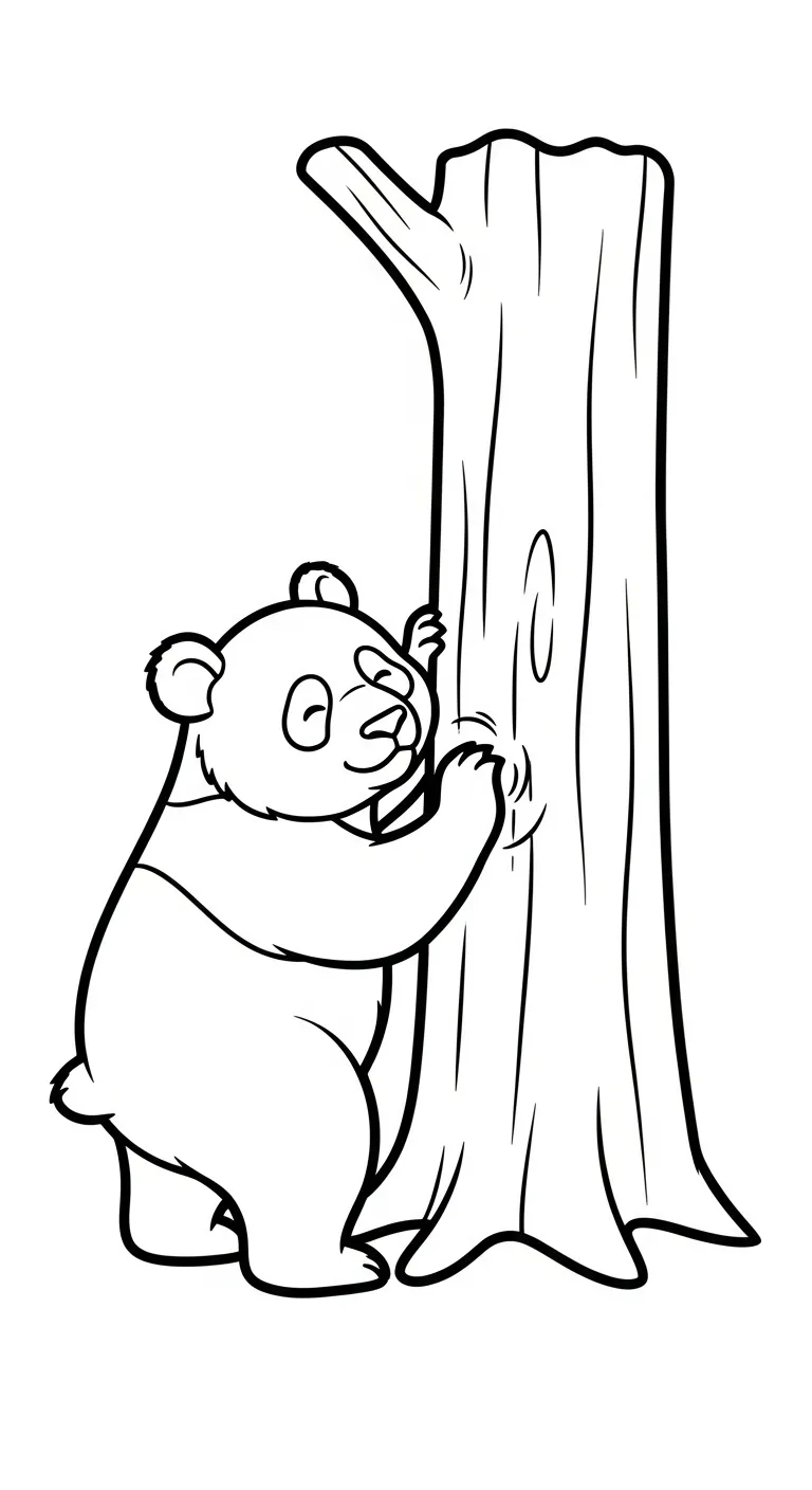 hình tô màu Gấu Trúc cho bé 6 tuổi