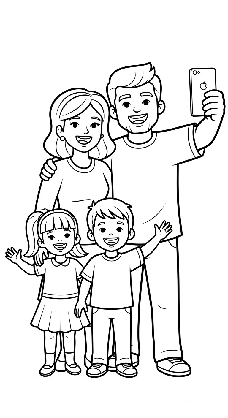 tải hình tô màu Gia Đình không mất tiền