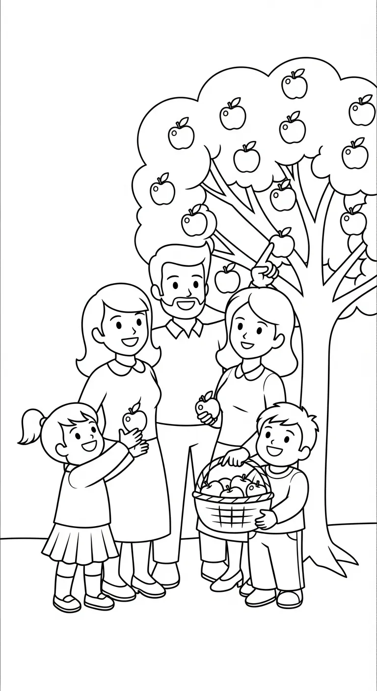 tải tranh tô màu Gia Đình không mất tiền