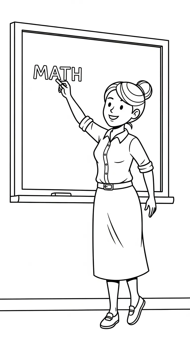 hình tô màu Tranh Tô Màu Giáo Viên cho bé 8 tuổi