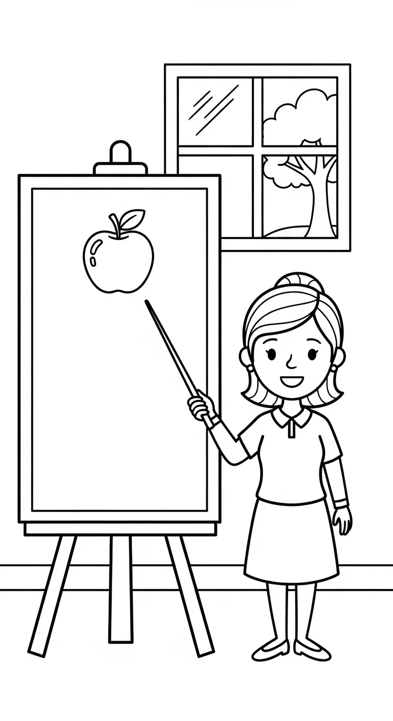 in tranh tô màu Tranh Tô Màu Giáo Viên cho bé 5 tuổi