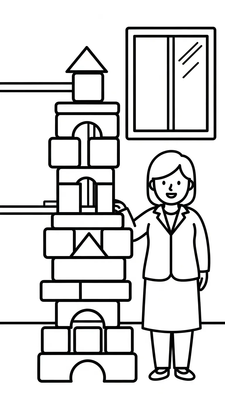 hình tô màu Tranh Tô Màu Giáo Viên cho bé 3 tuổi