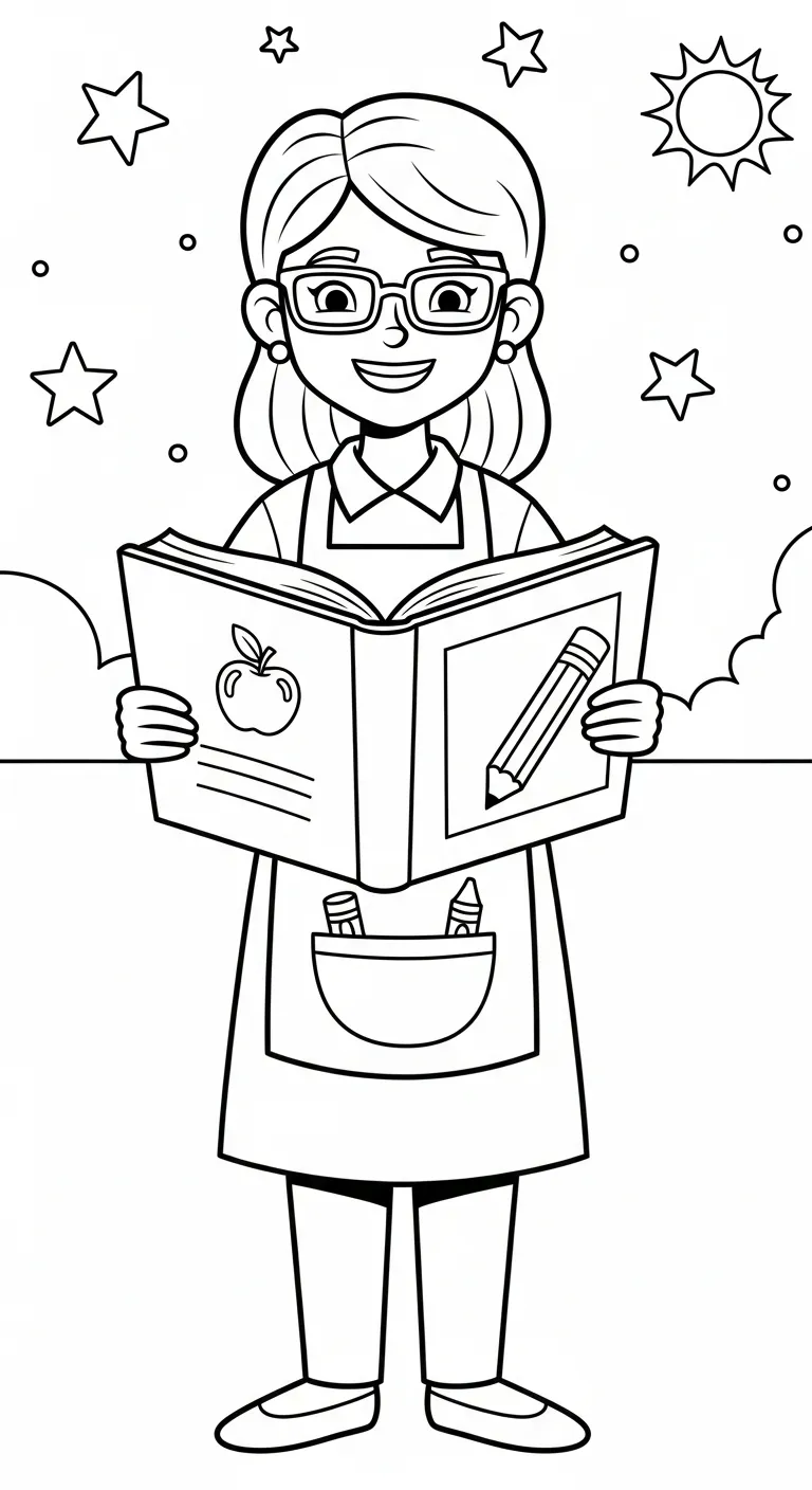 download tranh tô màu Tranh Tô Màu Giáo Viên miễn phí