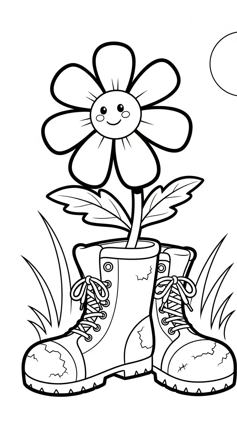 hình tô màu Tranh Tô Màu Hoa Cúc cho bé 4 tuổi