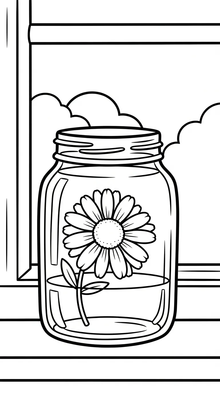 tranh tô màu Tranh Tô Màu Hoa Cúc cho bé 8 tuổi miễn phí