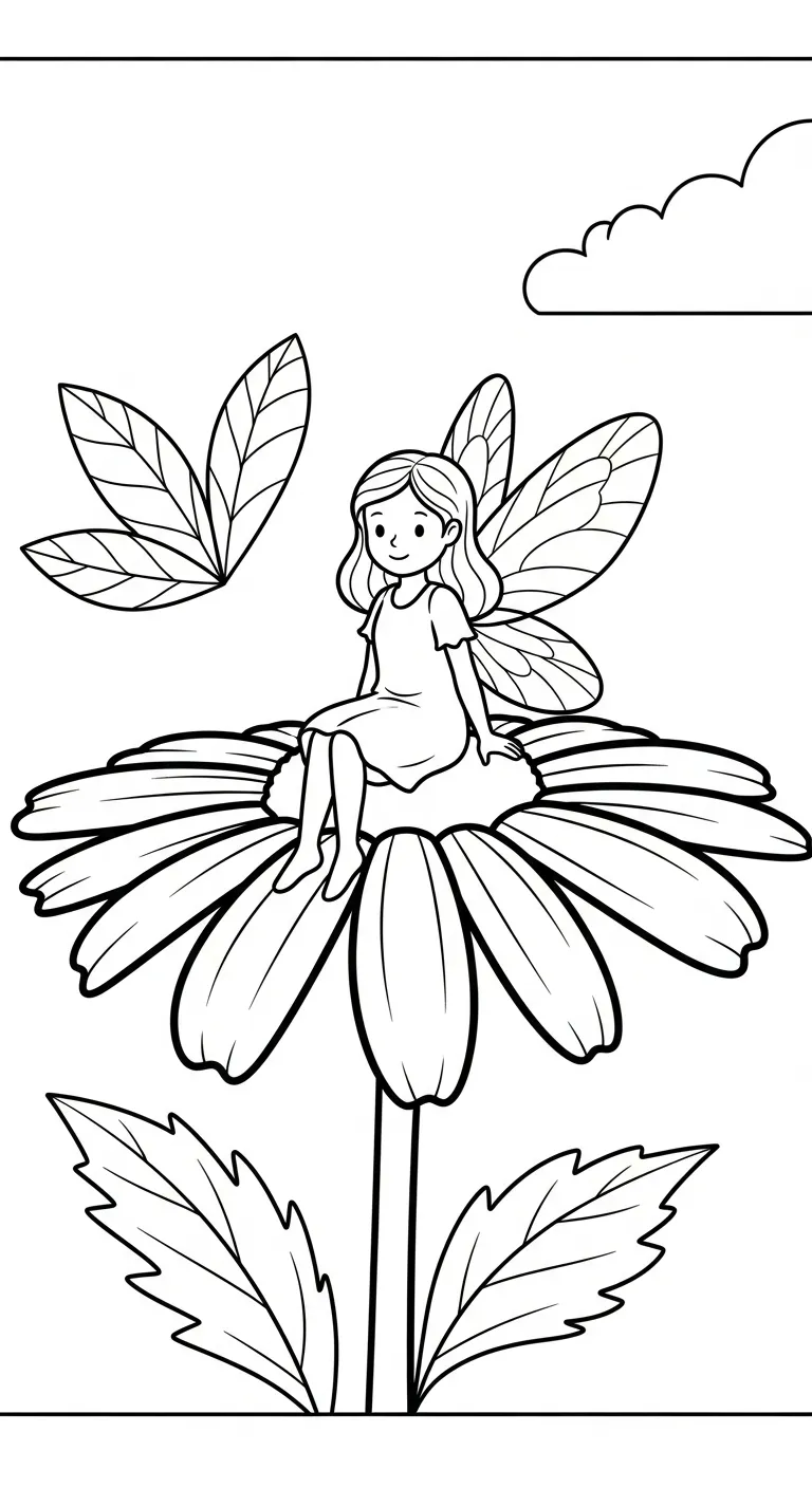 hình tô màu Tranh Tô Màu Hoa Cúc cho trẻ em