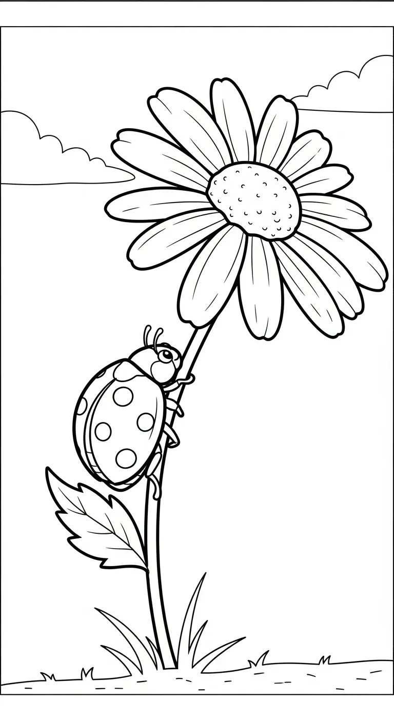 mẫu in hình tô màu Tranh Tô Màu Hoa Cúc cho bé 1
