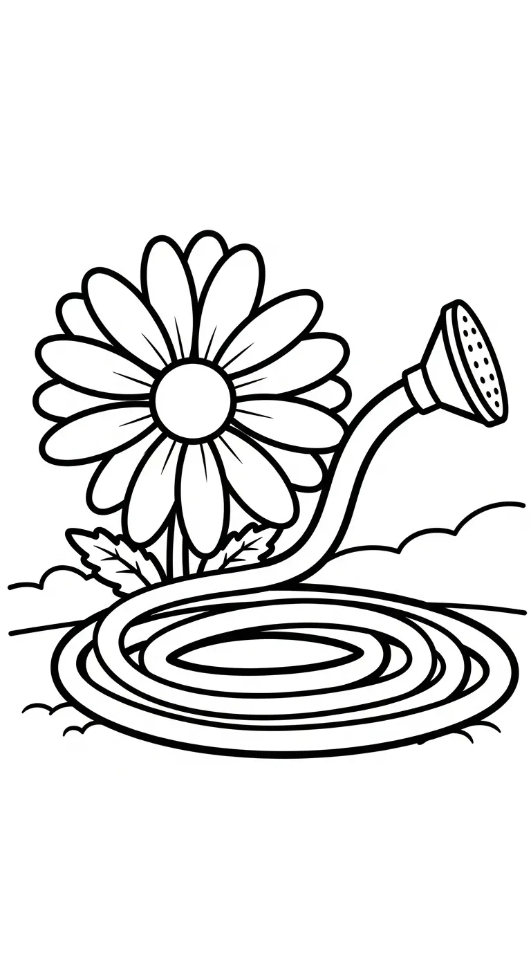 hình tô màu Tranh Tô Màu Hoa Cúc cho bé 6 tuổi miễn phí